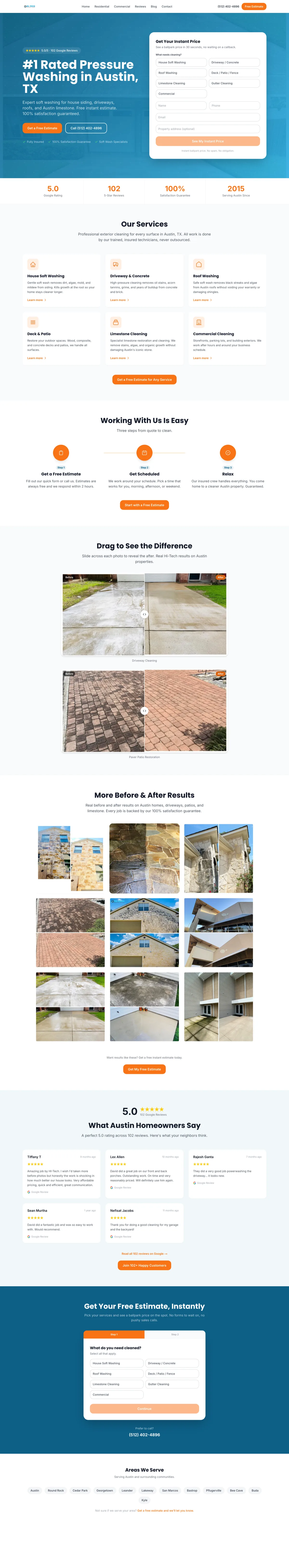 Full Hi-Tech Power Wash website